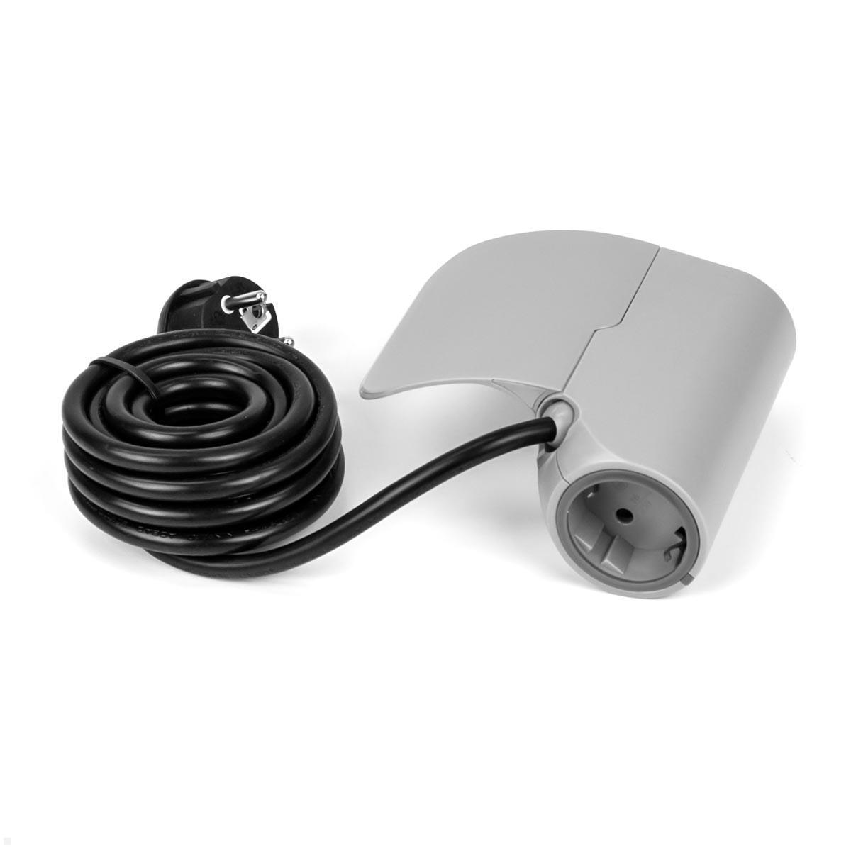 TecLines TSS001G Sofa Steckdose mit 2x USB-A Charger - 2,85m Kabel