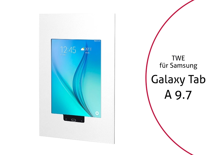 TabLines TWE011W Tablet Wandeinbau für Samsung Tab A 9.7, weiß TabLines TWE011W Tablet Wandeinbau für Samsung Tab A 9.7, weiß