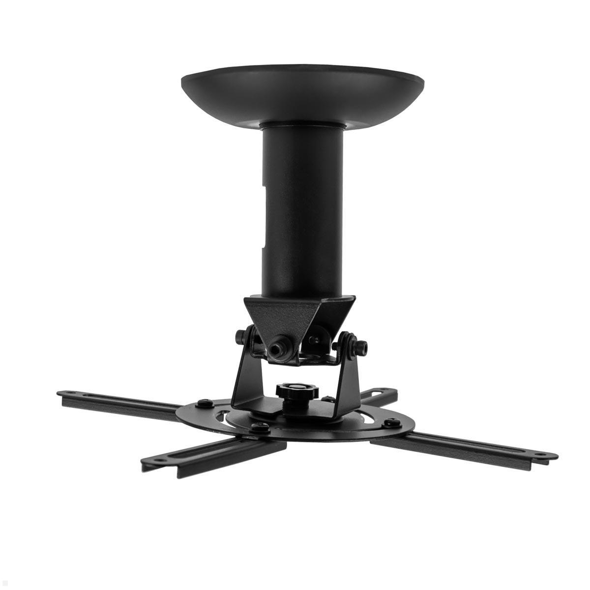 TecLines TBH002B Universal Beamer Deckenhalterung schwenkbar, schwarz 360° schwenkbar TecLines TBH002B Universal Beamer Deckenhalterung schwenkbar, schwarz 360° schwenkbar