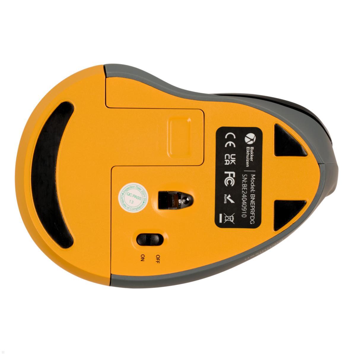 BakkerElkhuizen Vertical Mouse PRF Mouse wireless, Ansicht Unterseite