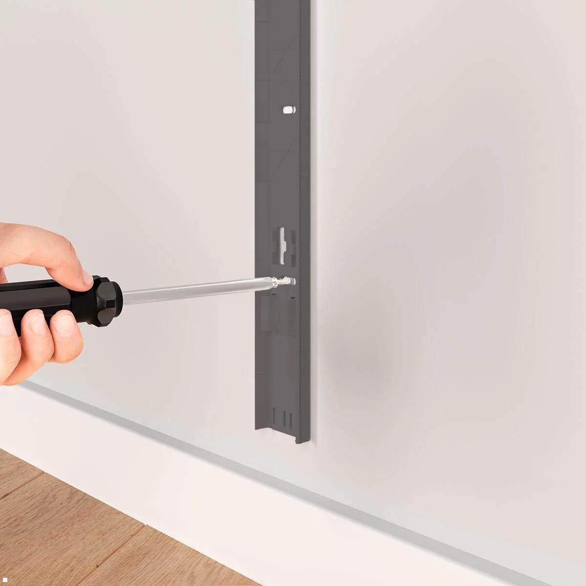 TV Kabelkanal Vogels TVA 6000, schwarz, Installation Schrauben TV Kabelkanal Vogels TVA 6000, schwarz, Installation Schrauben