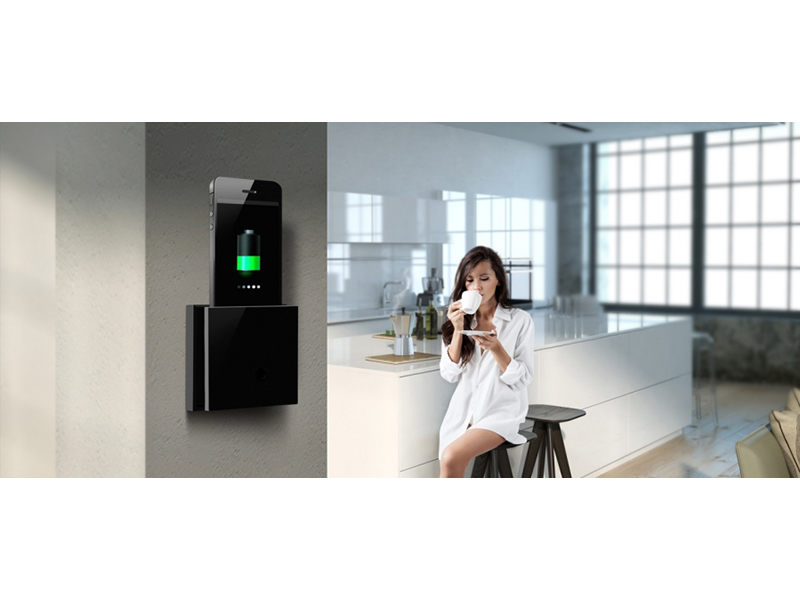 iRoom uniDock universal Wandeinbau Ladestation schwarz (53uniDock-ab) Anwendung