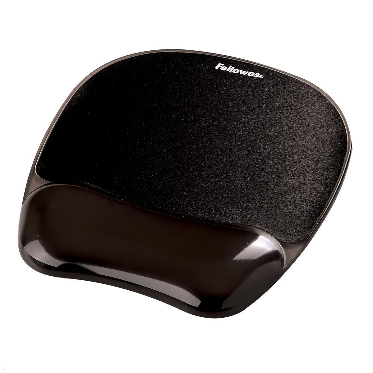 Fellowes Mauspad Crystals Gel mit Handgelenkauflage, schwarz Fellowes Mauspad Crystals Gel mit Handgelenkauflage, schwarz