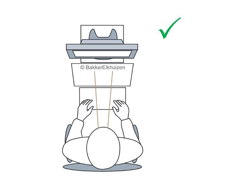 BakkerElkhuizen FlexDesk 640 Dokumentenhalter (BNEFDESK640), ergonomischer Arbeitsplatz