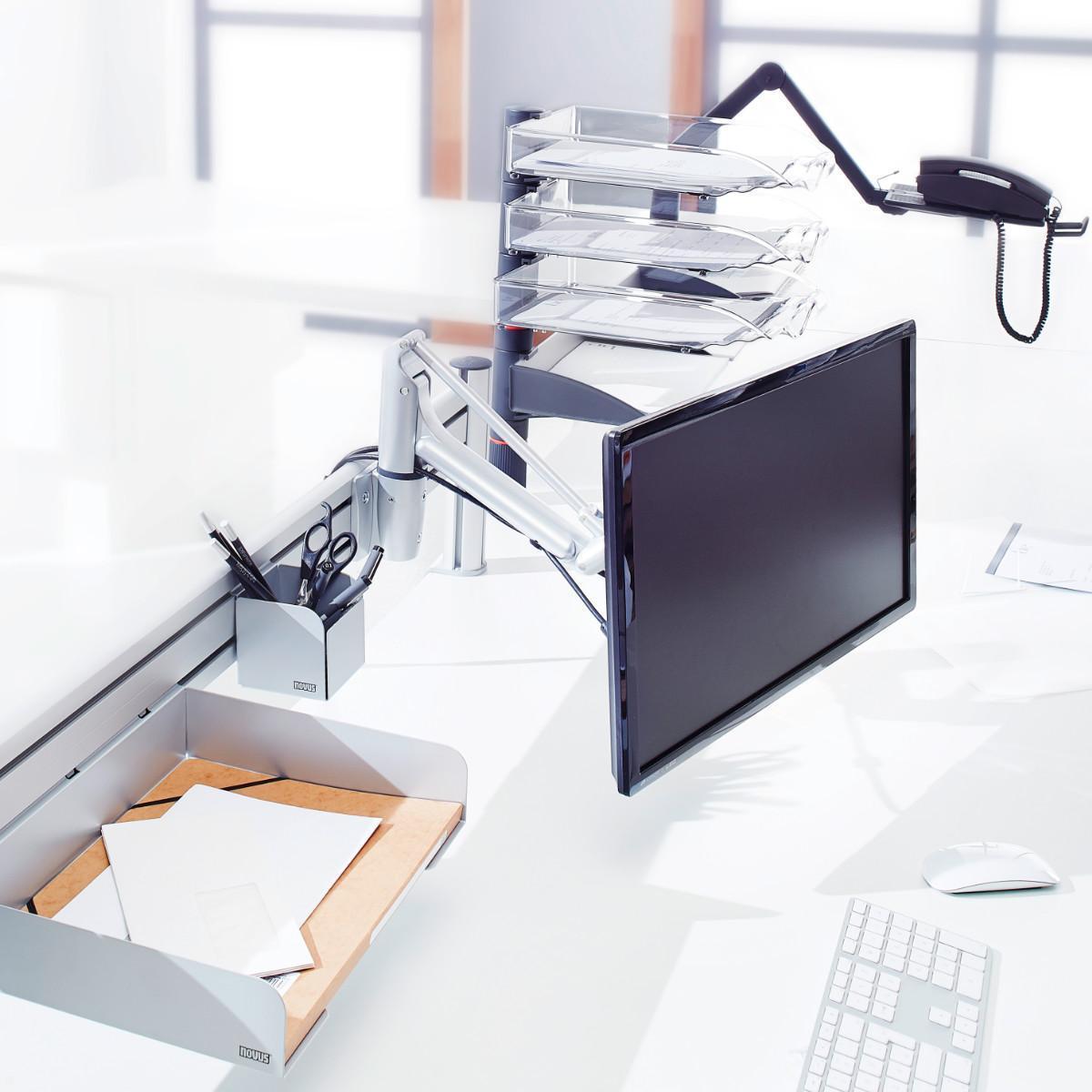 Novus CopySwinger III Tisch Dokumentenhalter, lichtgrau (720+3002+000), Ansicht Novus CopySwinger III Tisch Dokumentenhalter, lichtgrau (720+3002+000), Ansicht
