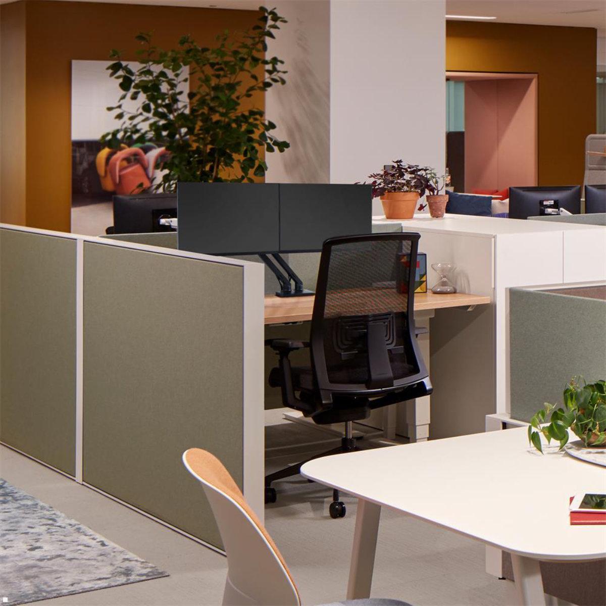 Ergotron MXV Dual Monitor Tisch Halterung bis 24Zoll am Schreibtisch