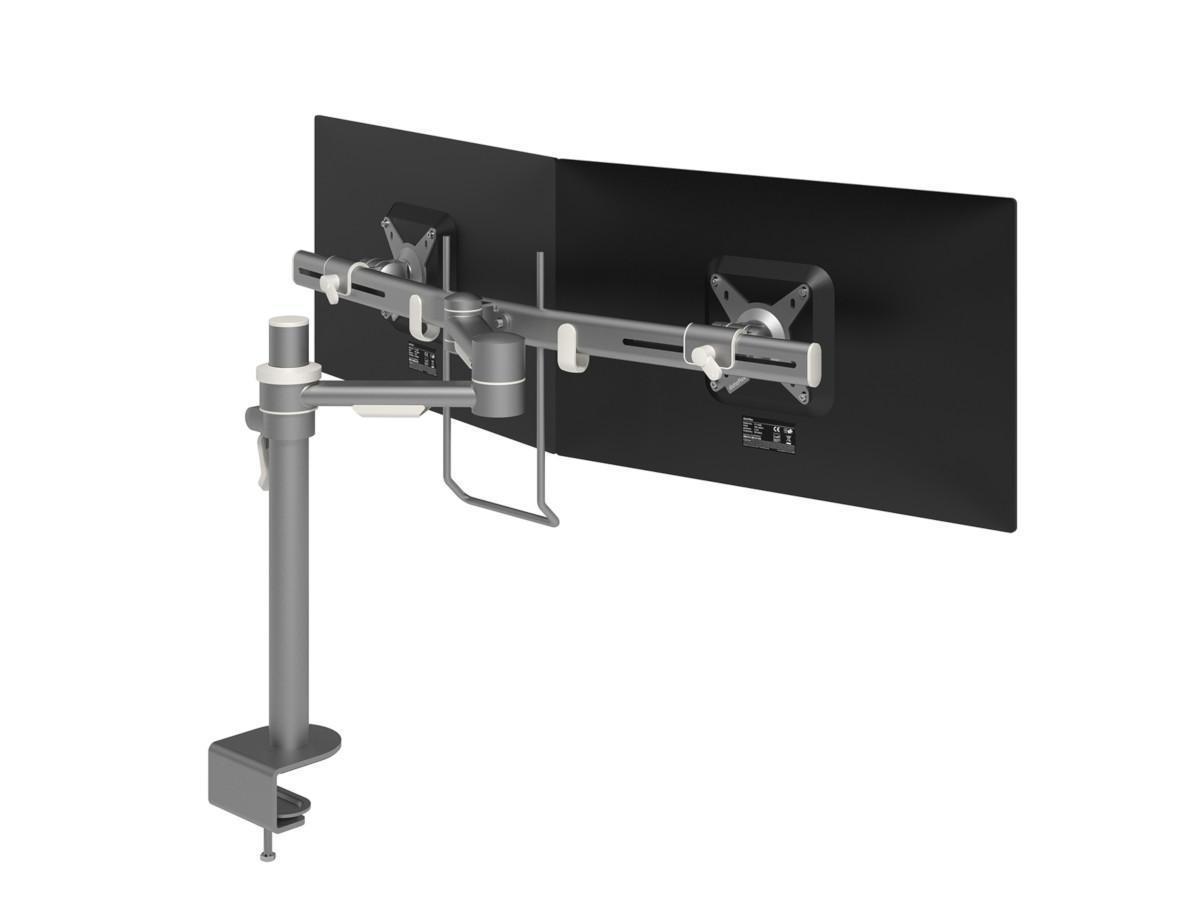 Dataflex Viewmate Monitor Tischhalterung für 2 Monitore (52.602), silber