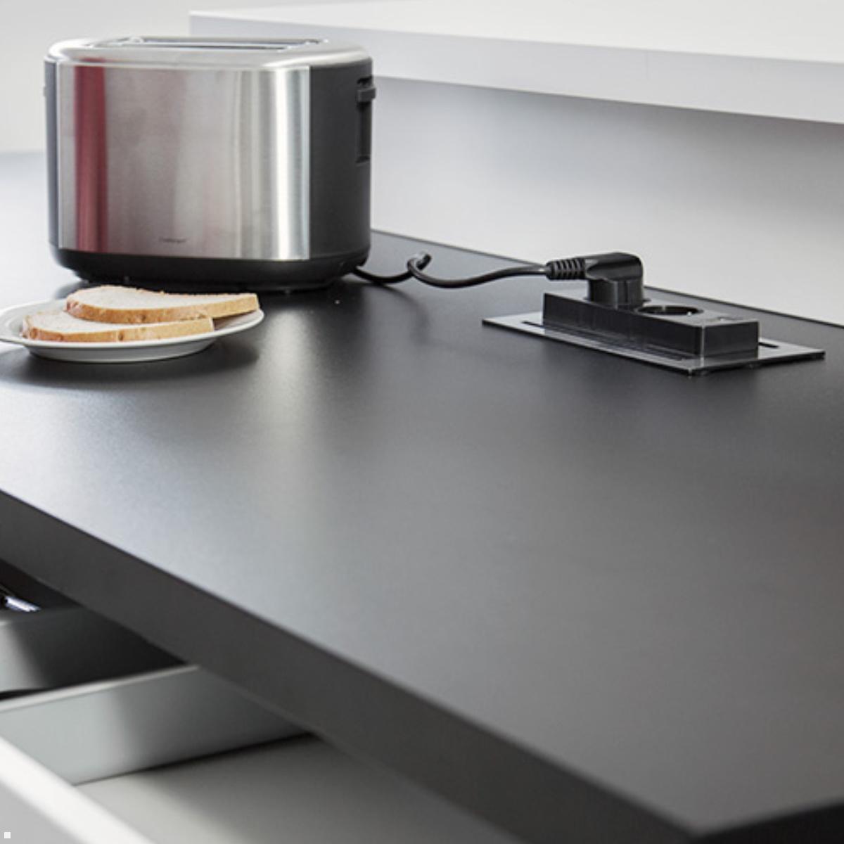 EVOLine BackFlip Cuisine 2x Steckdose mit USB-C Charger, Anwendungsbeispiel