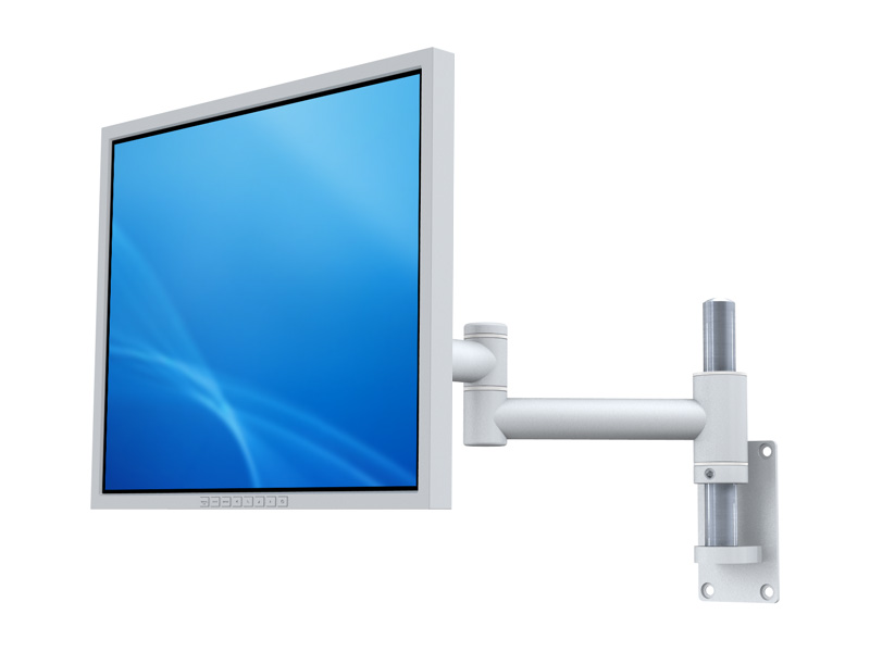MonLines TFT-Vario Monitor Wandhalterung variabel grau neigbar
