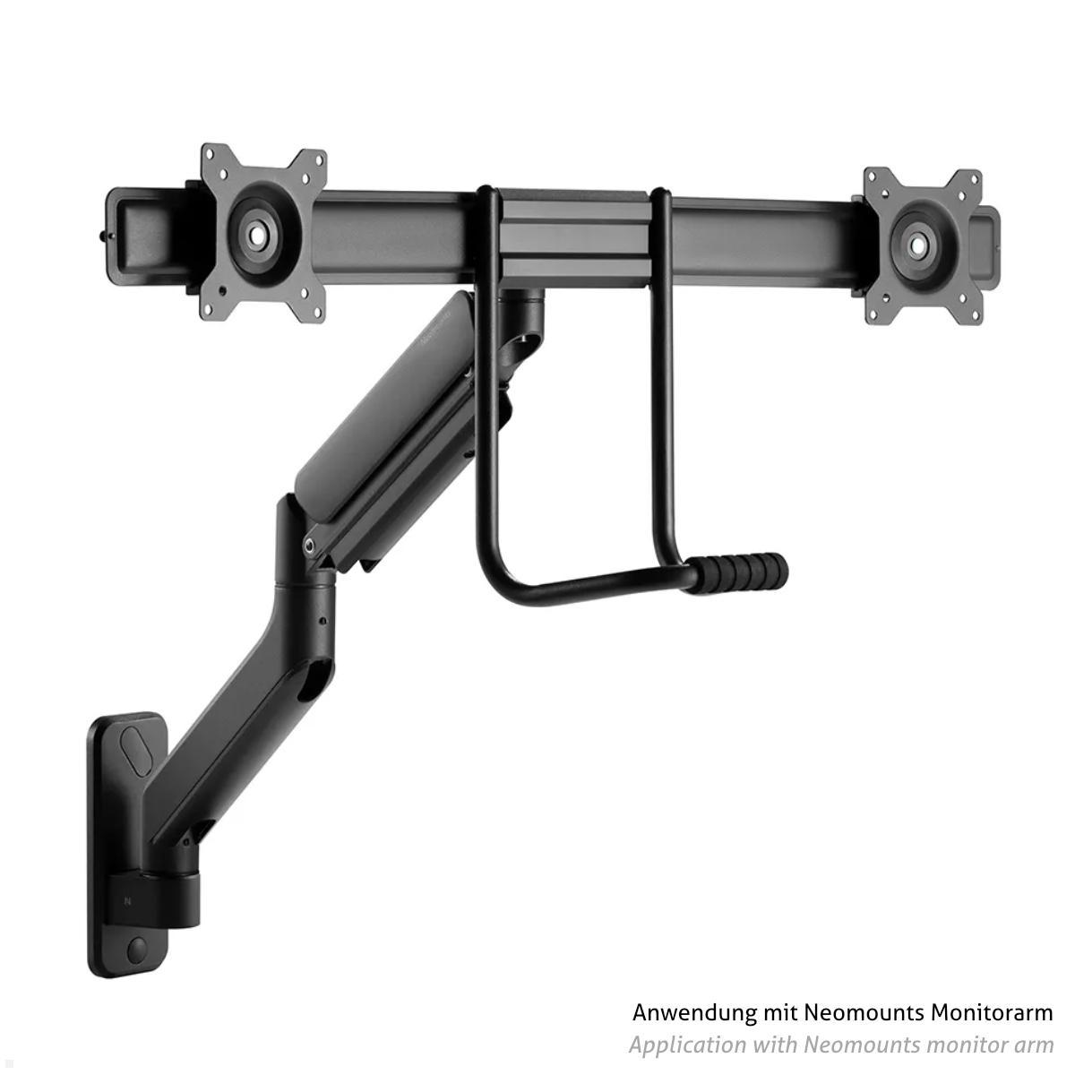 Neomounts AWL75-450BL Zubehör Wand Adapter für NEXT Core Monitorhalter, schwarz Anwendungsbeispiel Neomounts AWL75-450BL Zubehör Wand Adapter für NEXT Core Monitorhalter, schwarz Anwendungsbeispiel