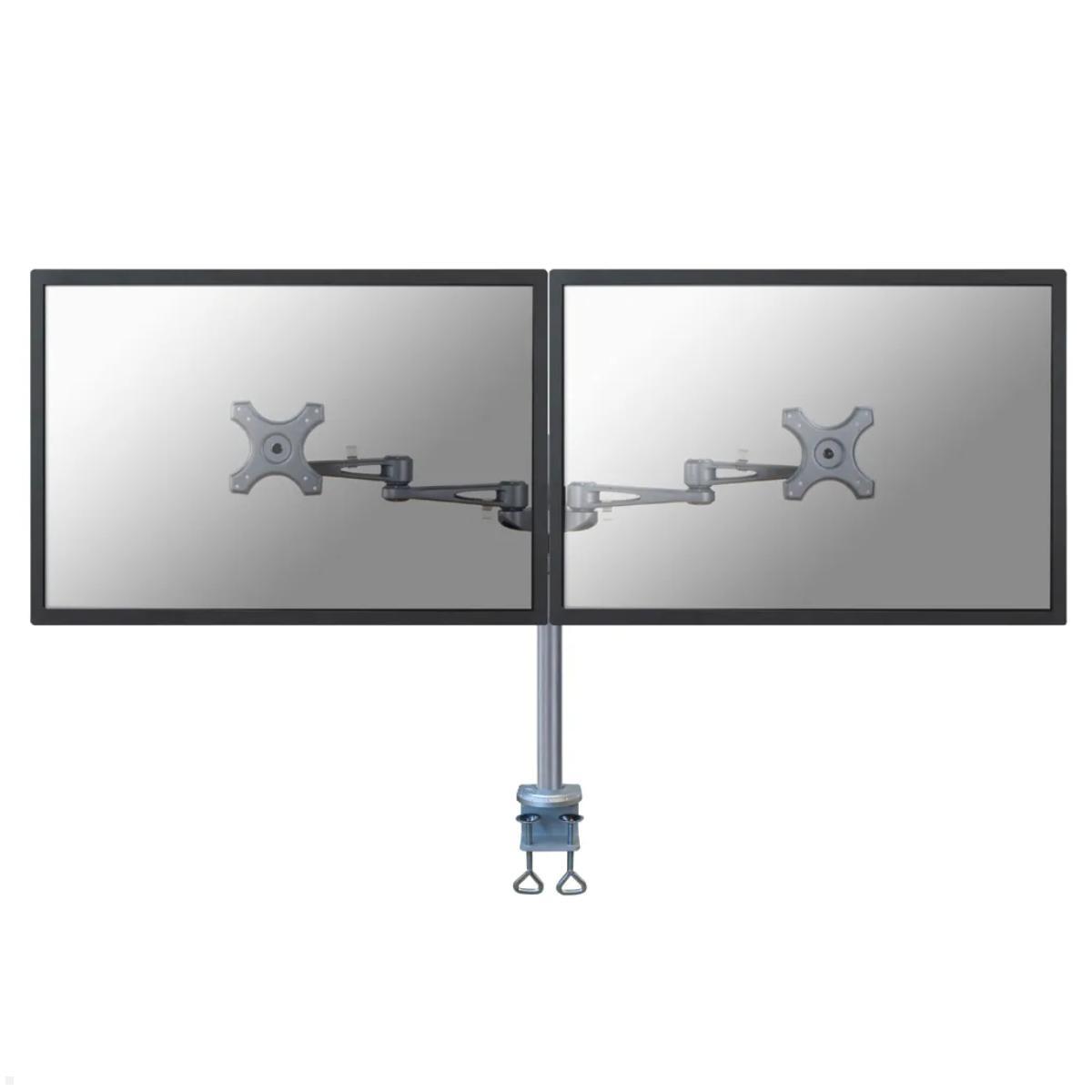 Neomounts FPMA-D935D Doppelmonitorhalterung mit Tischklemme silber Neomounts FPMA-D935D Doppelmonitorhalterung mit Tischklemme silber