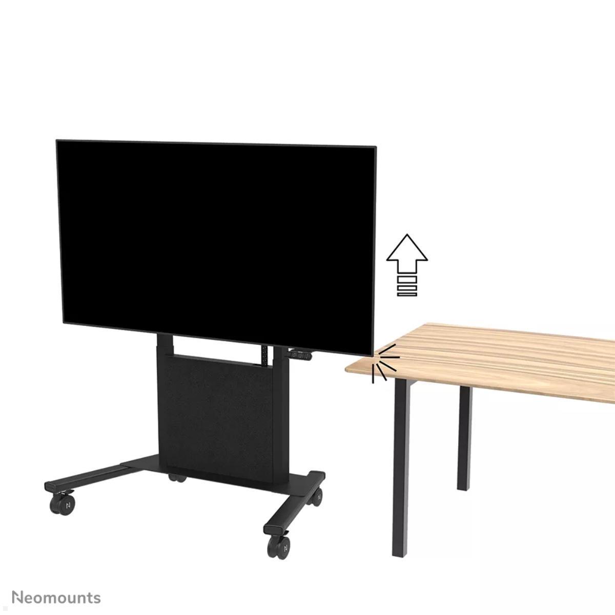 Neomounts MOVE Lift X TV-Trolley motorisiert 65-105 Zoll, Kabelmanagement Filzabdeckung