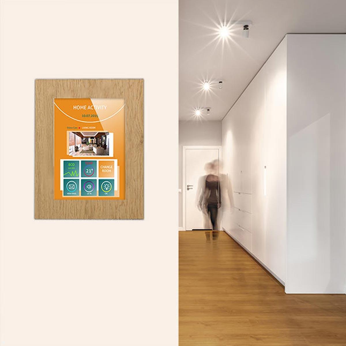 TabLines TWE087O Tablet Wandeinbau für Apple iPad 10.2 (7./8./9. Gen.), Eiche, Anwendung TabLines TWE087O Tablet Wandeinbau für Apple iPad 10.2 (7./8./9. Gen.), Eiche, Anwendung