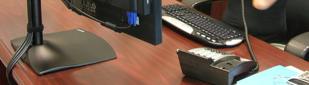 Monitorhalterung für 2 Monitore 10-36 Zoll, Tischhalterung Standfuß