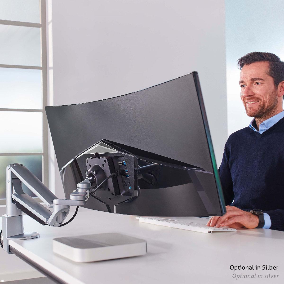 Novus Clu Plus C Monitor Tischhalterung bis 40 Zoll (991+3011+000), weiß, Curved Screen Novus Clu Plus C Monitor Tischhalterung bis 40 Zoll (991+3011+000), weiß, Curved Screen