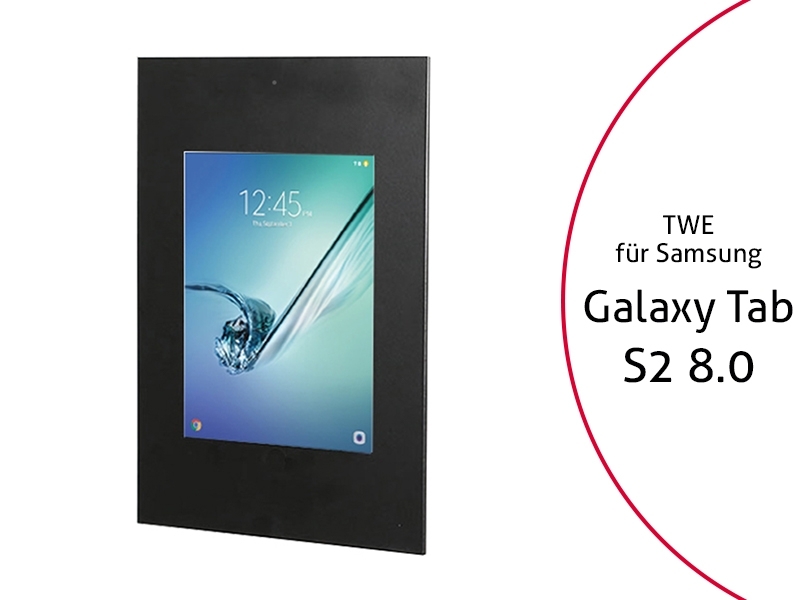 TabLines TWE016B Tablet Wandeinbau für Samsung Tab S2 8.0 DS, schwarz TabLines TWE016B Tablet Wandeinbau für Samsung Tab S2 8.0 DS, schwarz