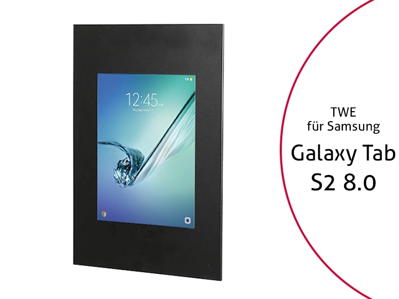 TabLines TWE015B Tablet Wandeinbau für Samsung Tab S2 8.0, Schwarz TabLines TWE015B Tablet Wandeinbau für Samsung Tab S2 8.0, Schwarz