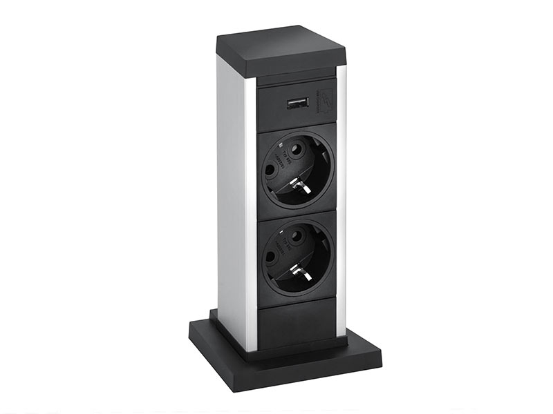 EVOline Up 2x Steckdose mit USB Charger, Mehrfachsteckdose EVOline Up 2x Steckdose mit USB Charger, Mehrfachsteckdose