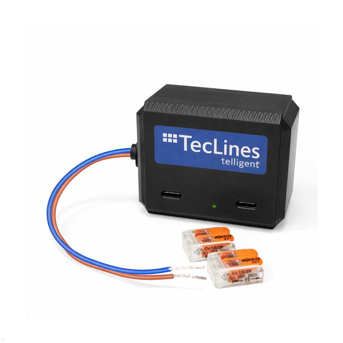 TecLines TNT006 Wandeinbau dual USB-C Tablet Unterputz Netzteil 60W Leistung 60, mit Wago Klemmen
