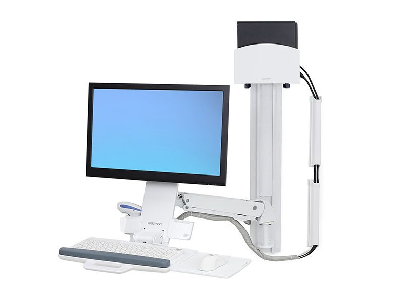 Ergotron StyleView Sit-Stand Combo Wandhalterung mit PC Halter klein (45-273-216) weiß Ergotron StyleView Sit-Stand Combo Wandhalterung mit PC Halter klein (45-273-216) weiß