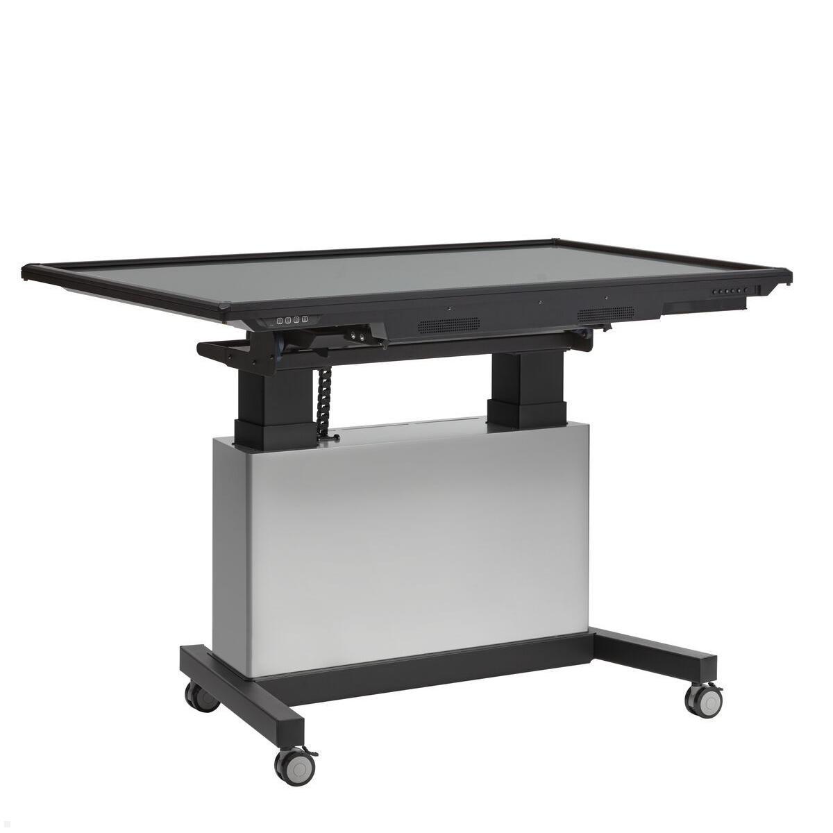 vogels-pfte-7121-elektrischer-touchtisch-auf-rollen-mit-schrank, 90 Grad Neigung (Monitor nicht enthalten)