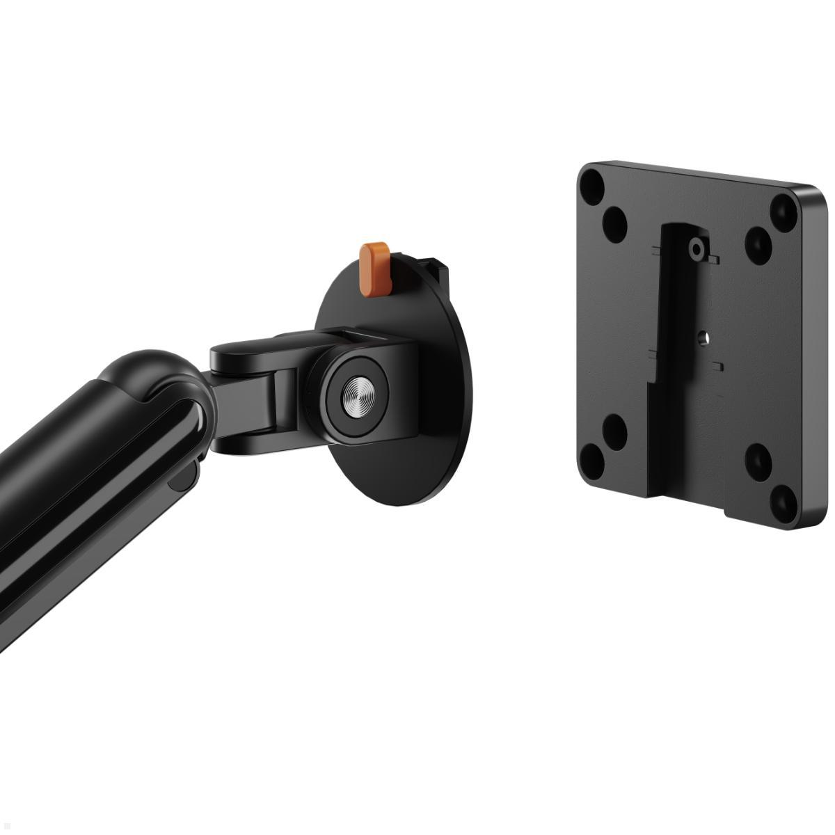 Fellowes Smartview Single Monitor Tischhalterung, Detailansicht Vesa-Schnellverschluss