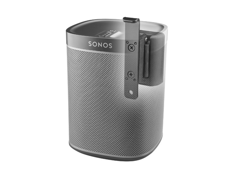 Cavus Lautsprecher Wandhalterung Sonos Play:1 neigbar, schwarz Anwendungsbeispiel