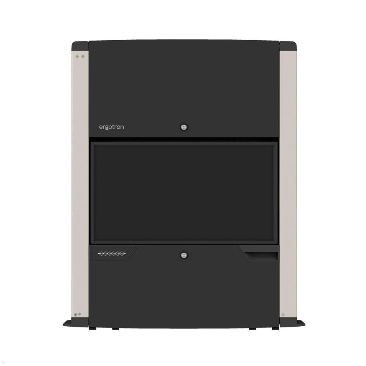 Ergotron CareFit PC Wandarbeitsplatz mit Gehäuse, schwarz (61-367-060) Frontale Ansicht Ergotron CareFit PC Wandarbeitsplatz mit Gehäuse, schwarz (61-367-060) Frontale Ansicht