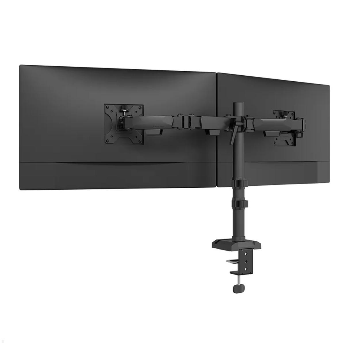 Neomounts NERO DS60-600BL2 Monitorhalter für 2 Monitore, seitliche Rückansicht