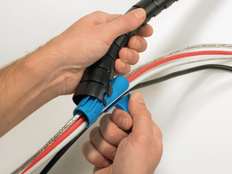 HellermannTyton Kabelbündelschlauch HWPP16L2 (161-64215) weiß Hilfe zum Kabel einziehen