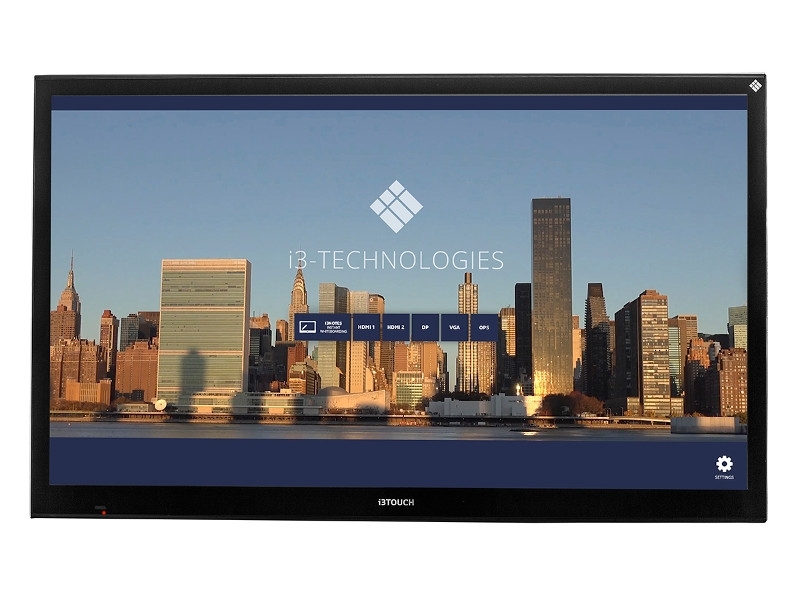i3 Technologies interaktives 40 PCAP Touchdisplay 55" 4K mit Wandhalterung (VSV0005517) front