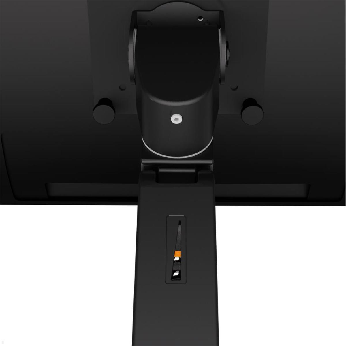 Ergotron LX Pro dual Monitor Tischhalterung mit C-Klemme, hohe Säule rückansicht