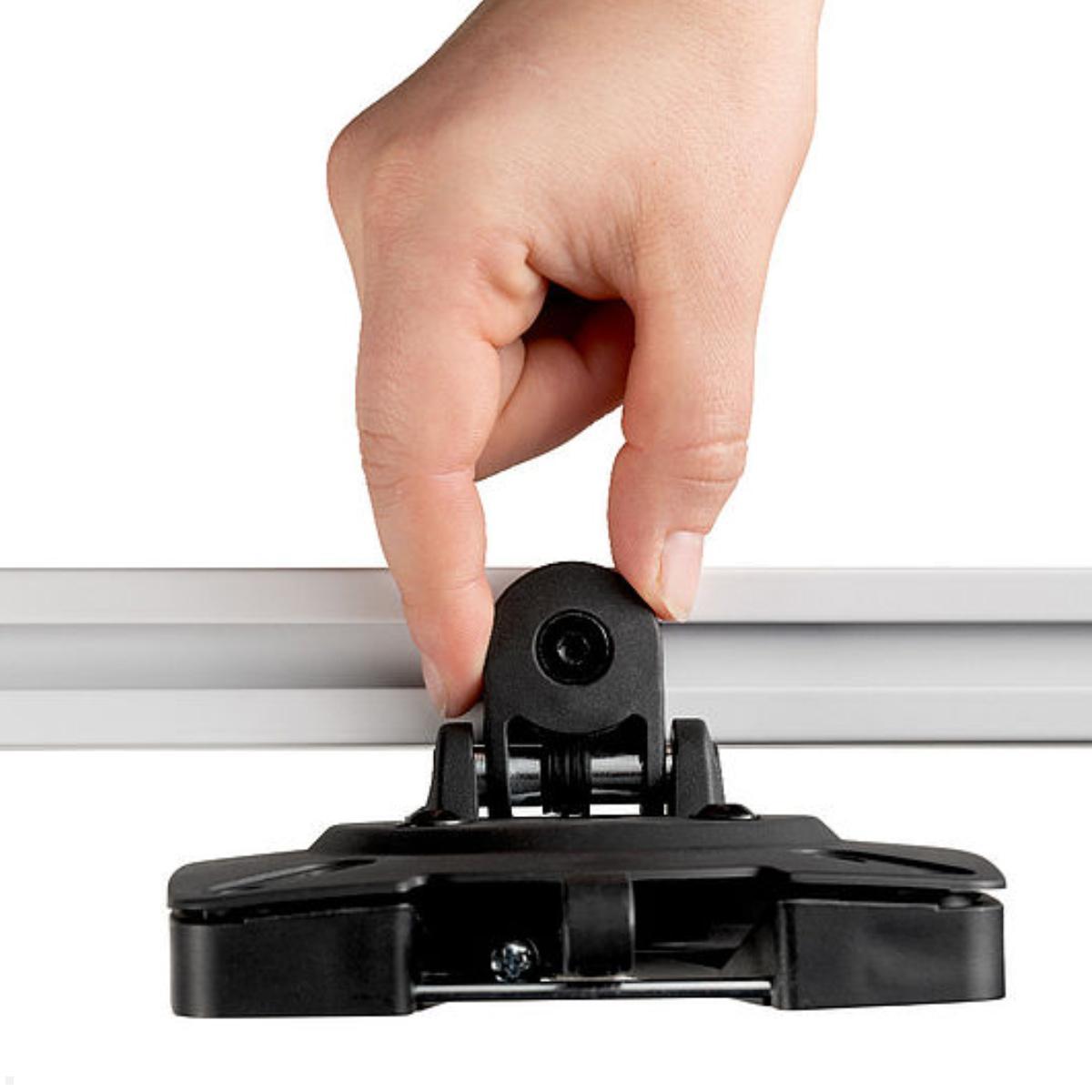 Novus Clu Plus X2 Dual Monitorhalter für TSS Säulen (992+2009+001), silber, horizontale Verstellung Novus Clu Plus X2 Dual Monitorhalter für TSS Säulen (992+2009+001), silber, horizontale Verstellung