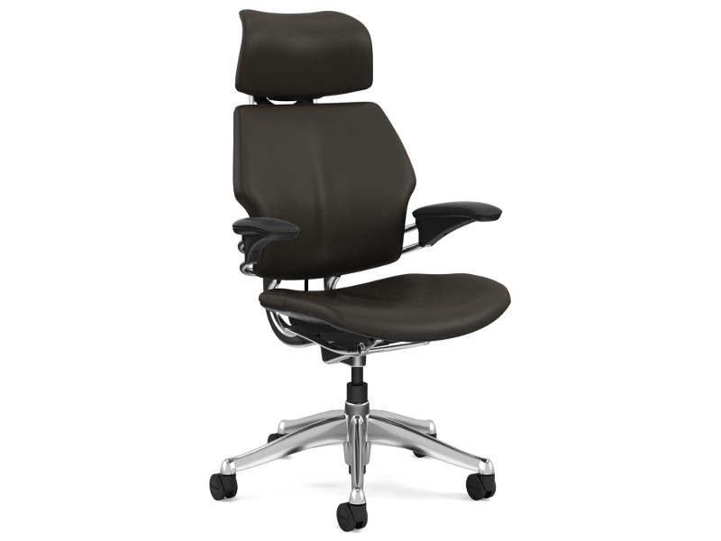 Humanscale Bürostuhl Leder Freedom Headrest F211AQ458N dunkelbraun Humanscale Bürostuhl Leder Freedom Headrest F211AQ458N dunkelbraun