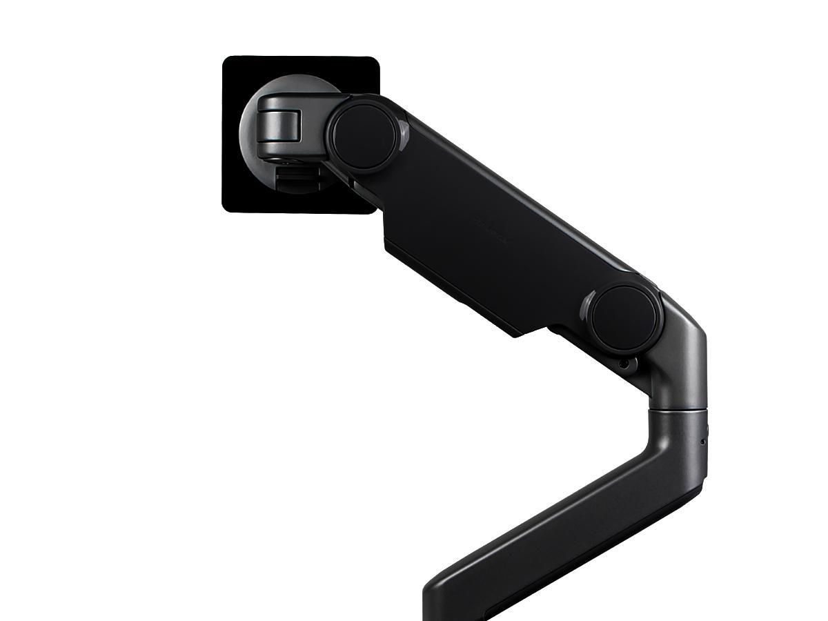 Humanscale M8.1 Monitor Wandhalterung schräg schwarz (M81HMBBTB) Rückansicht Humanscale M8.1 Monitor Wandhalterung schräg schwarz (M81HMBBTB) Rückansicht