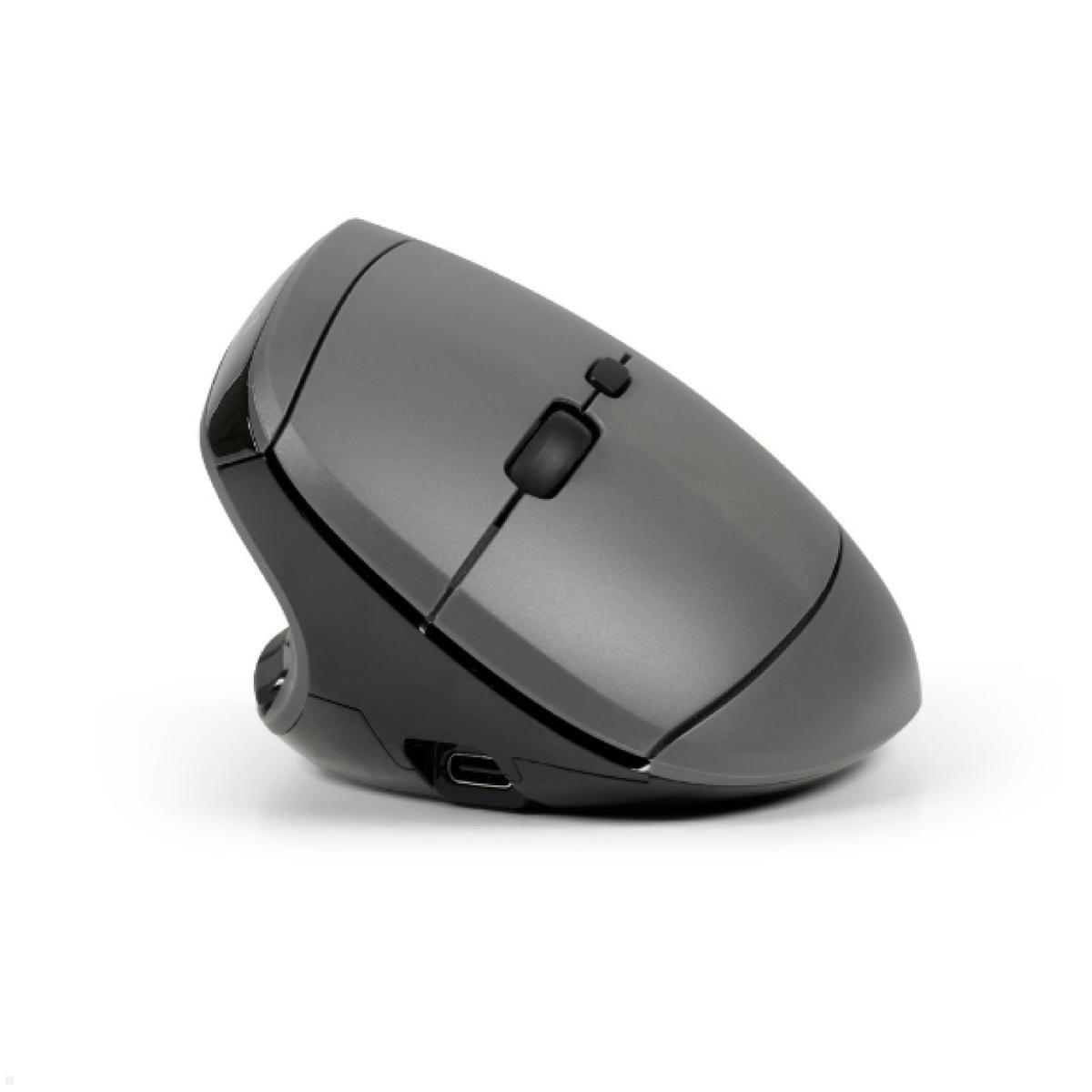BakkerElkhuizen Ergonomische Maus MidWay 3-Mode Vertical Mouse Linkshänder (BNEMW3MVML)