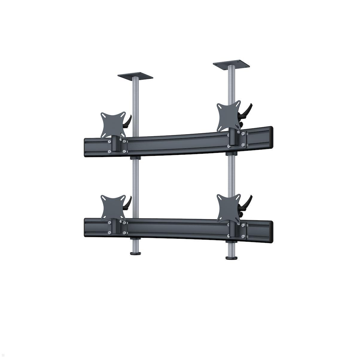 MonLines MDH224B Para 2+2 Monitor Deckenhalterung bis 32 Zoll, schwarz MonLines MDH224B Para 2+2 Monitor Deckenhalterung bis 32 Zoll, schwarz