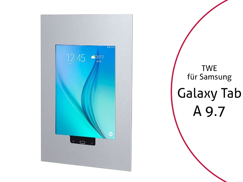 TabLines TWE011S Tablet Wandeinbau für Samsung Tab A 9.7, silber TabLines TWE011S Tablet Wandeinbau für Samsung Tab A 9.7, silber