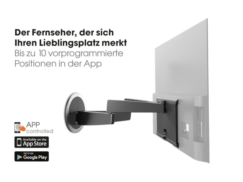 Vogels MotionMount NEXT 7356 elektrisch schwenkbare TV Wandhalterung OLED programmierbar per App Vogels MotionMount NEXT 7356 elektrisch schwenkbare TV Wandhalterung OLED programmierbar per App