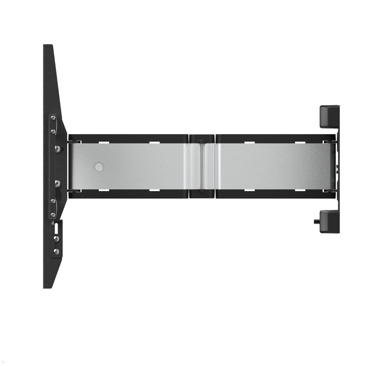 SMS ICON 3D Medium TV Wandhalter schwenkbar (14-002-5), silber/schwarz Seitenansicht SMS ICON 3D Medium TV Wandhalter schwenkbar (14-002-5), silber/schwarz Seitenansicht