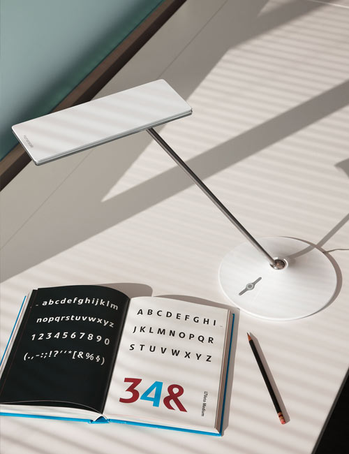Humanscale Horizon LED Schreibtischleuchte HNBUW weiß
