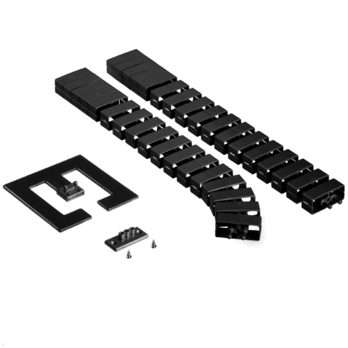 Kabelschlange für den Schreibtisch, TecLines, 1m, schwarz Kabelschlange für den Schreibtisch, TecLines, 1m, schwarz