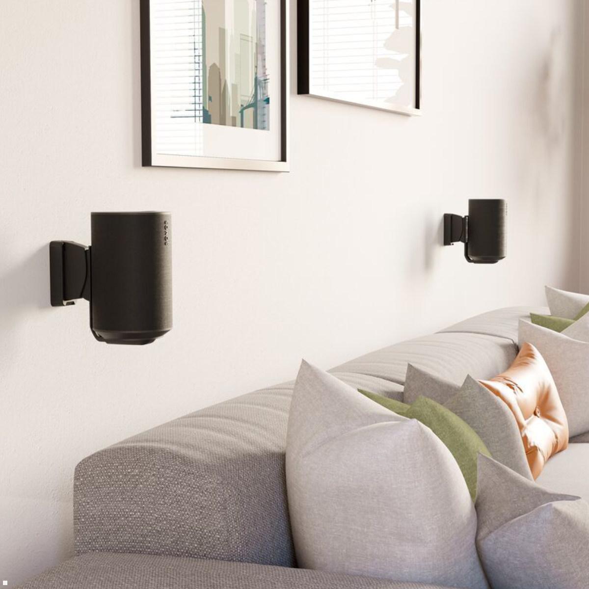 Vogels SWM 4021 Lautsprecher Wandhalterung für Sonos Era 100, schwarz, Anwendungsbeispiel