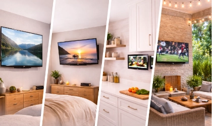 TV Wandhalterung für Wohnzimmer, Schlafzimmer, Outdoor