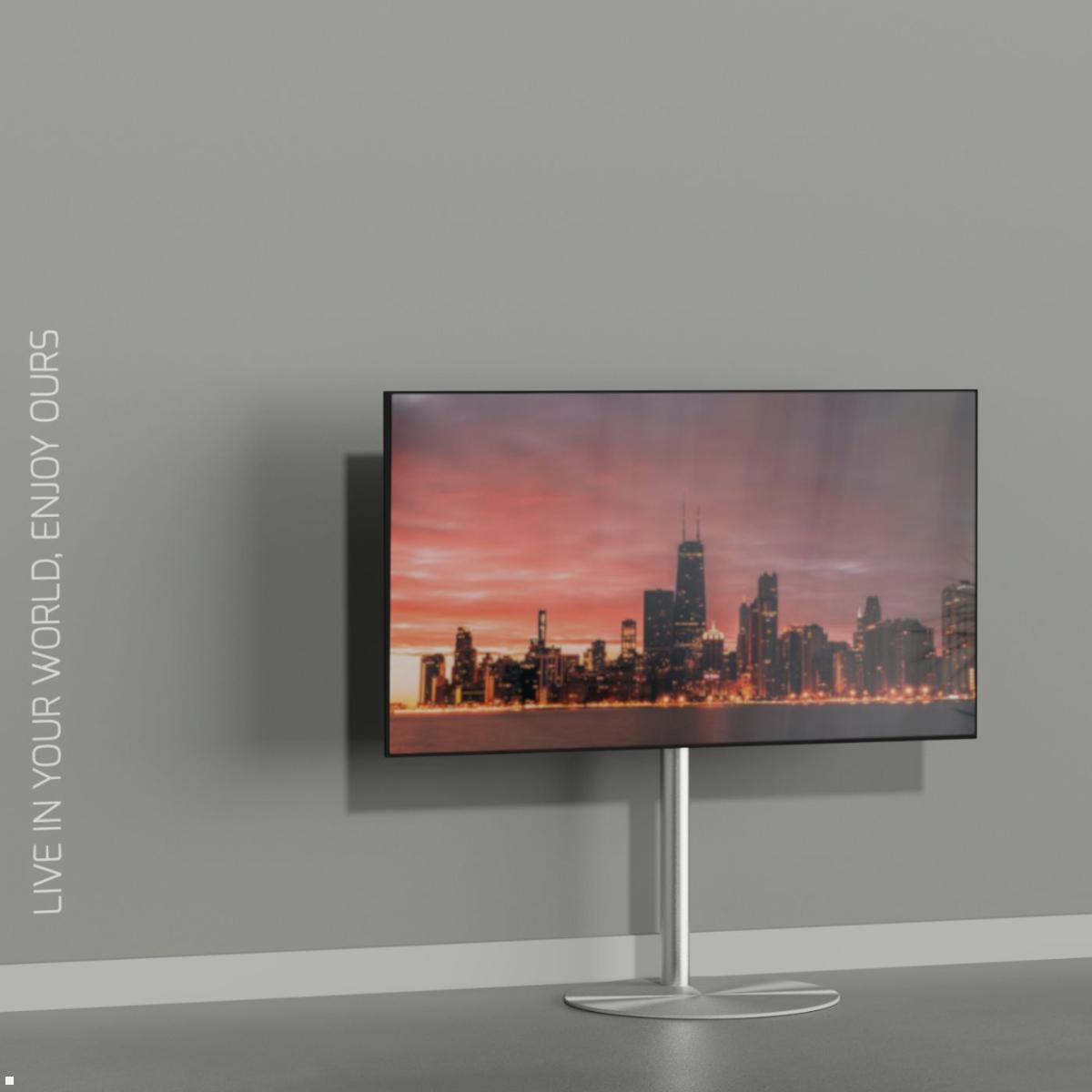 Cavus SPHERE100S44 TV Ständer rund 32 - 65 Zoll Säule 1000 mm, Edelstahl ModernLiving Cavus SPHERE100S44 TV Ständer rund 32 - 65 Zoll Säule 1000 mm, Edelstahl ModernLiving