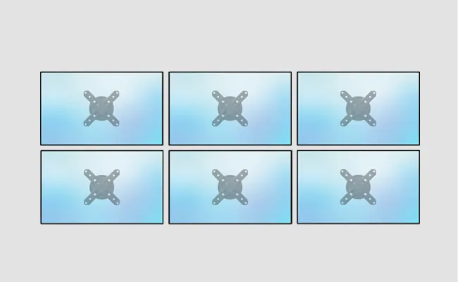 Monitorhalterung für 6 Monitore Monitorhalterung für 6 Monitore