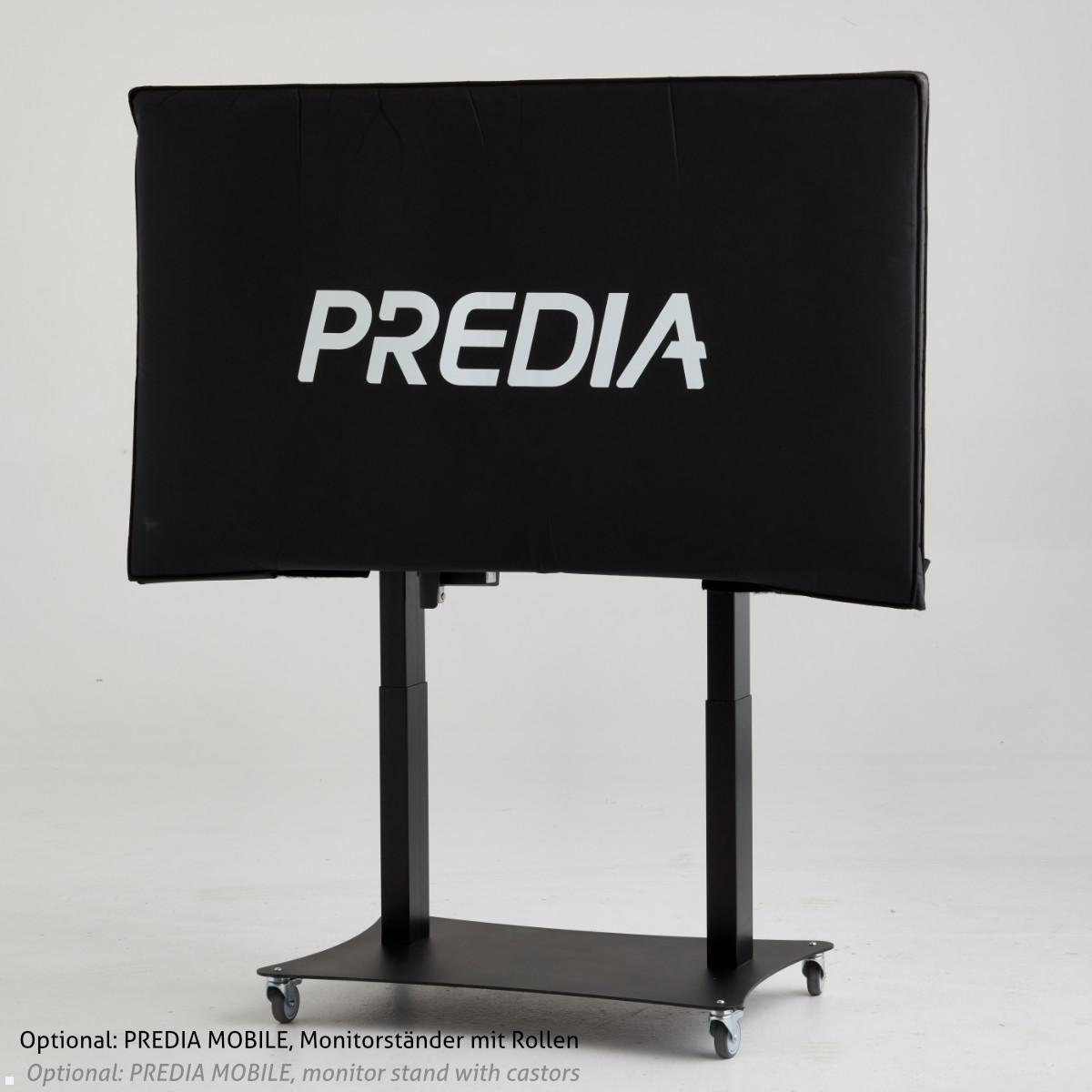 Touchscreen / Whiteboard Predia Flow 4k, rollbarer Monitorständer