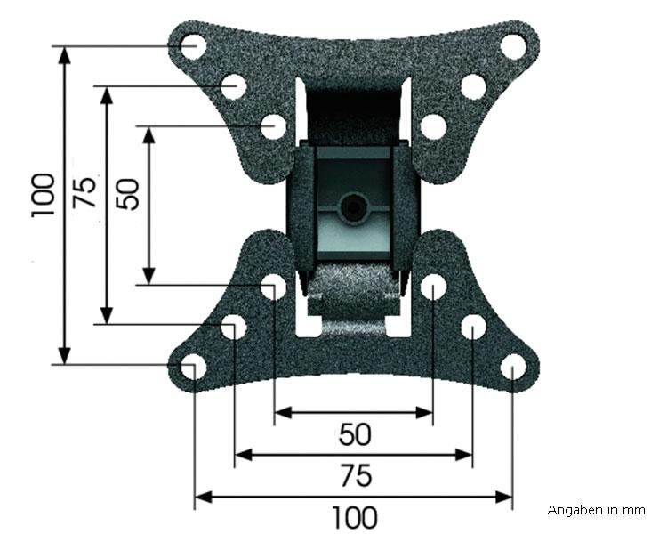 Vogels WALL 1020 Monitor Wandhalterung, schwarz VESA Aufnahme