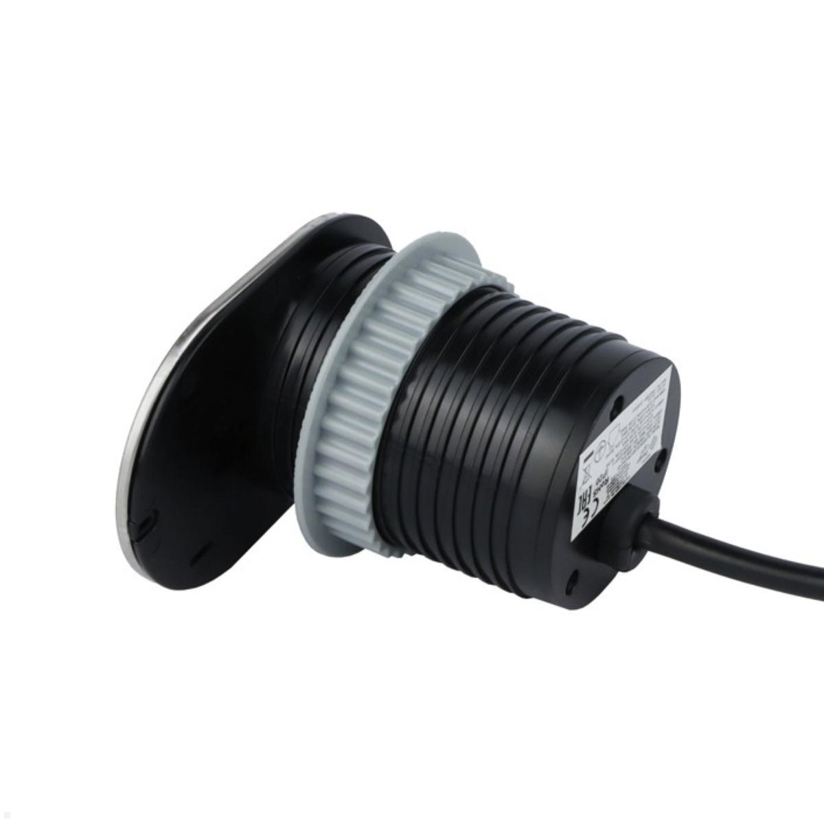 TecLines TES013S Einbausteckdose mit USB-Charger A/C, Schiebedeckel, silber, Küchenarbeitsplatte Einbau