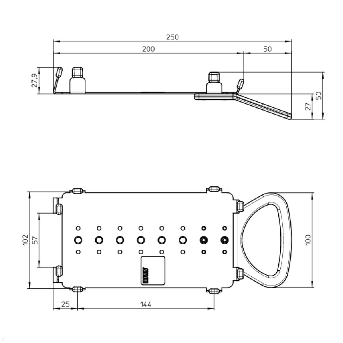Novus POS connect plate Verbindungsplatte Cherry KT1506 Zeichnung